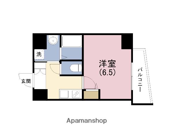 ソルテラスNAMBAサウスフィール(1K/10階)の間取り写真