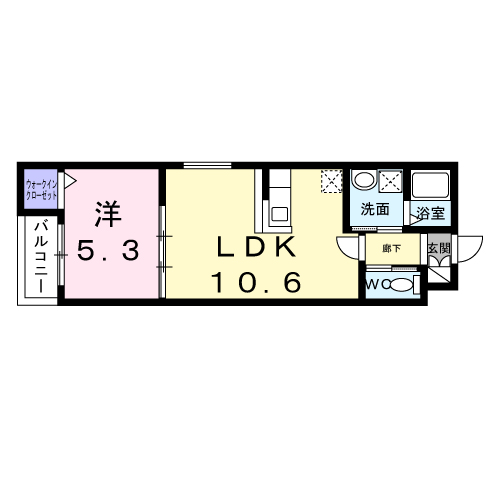 大阪メトロ谷町線 喜連瓜破駅 徒歩10分 3階建 新築(1LDK/3階)の間取り写真