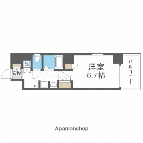 KOBAYASHI YOKOビル(1K/7階)の間取り写真