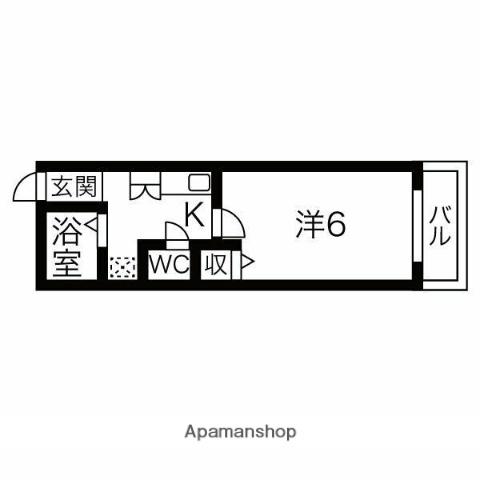 グリーンプラザ城東(1K/2階)の間取り写真