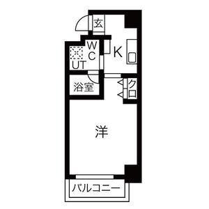 ROMI SKY南久宝寺(1K/9階)の間取り写真