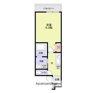 フジパレス東今里I番館(1K/2階)の間取り写真