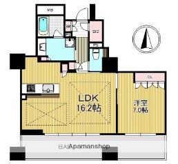 ブランズタワー大阪備後町(1LDK/8階)の間取り写真