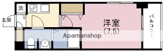 ラクラス福島野田(1K/2階)の間取り写真