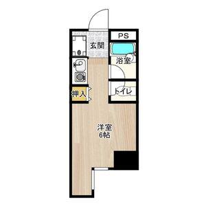 ノアーズアーク桃谷21(ワンルーム/4階)の間取り写真