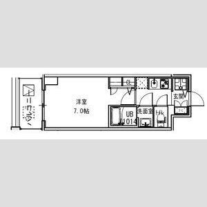 S-RESIDENCE福島ALOVITA(1K/8階)の間取り写真