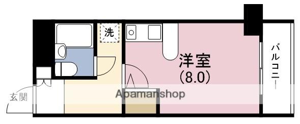 ダイアパレス塚本Ⅱ番館(ワンルーム/1階)の間取り写真