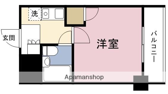 リーガル塚本Ⅲ(ワンルーム/5階)の間取り写真