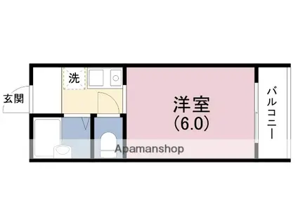 コスモメイト野田(ワンルーム/5階)の間取り写真