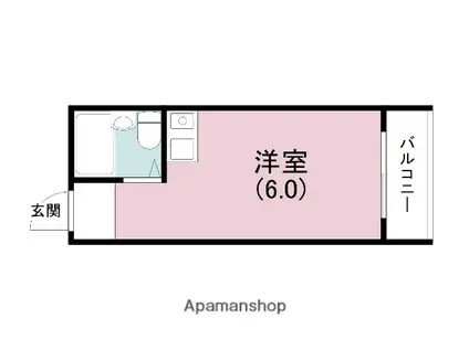 コスモメイト野田(ワンルーム/5階)の間取り写真
