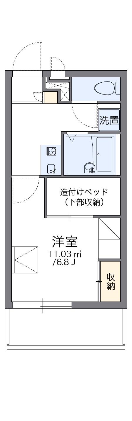 レオパレスSAKAE(1K/1階)の間取り写真