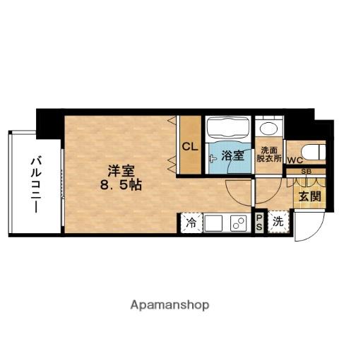 ファーストステージ福島パークサイド(ワンルーム/2階)の間取り写真