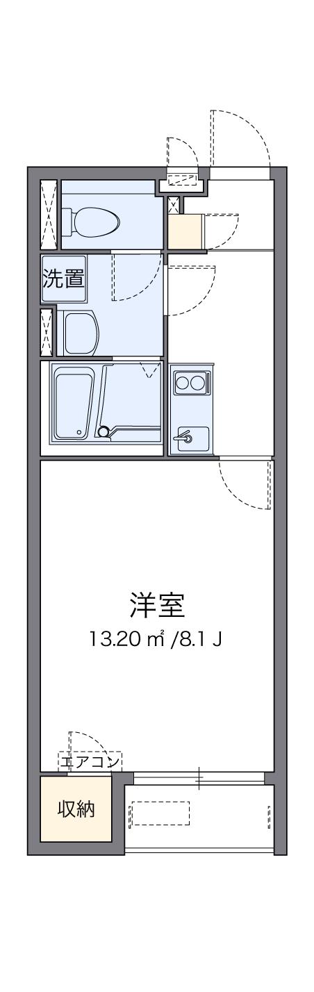 クレイノSAKURA(1K/2階)の間取り写真