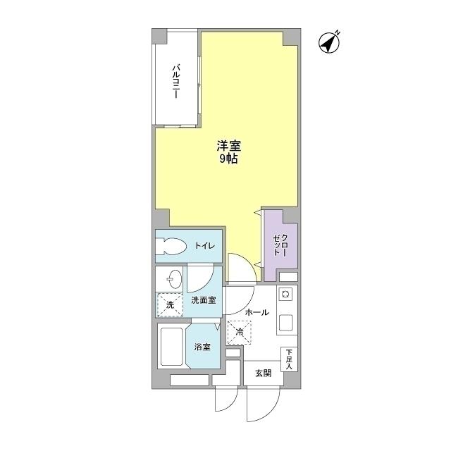 サーナギマンション(1K/3階)の間取り写真