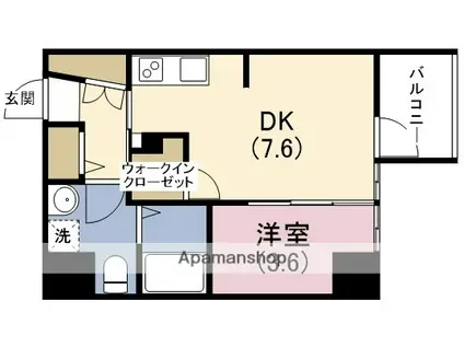 アドバンス西梅田Ⅳエール(1DK/9階)の間取り写真