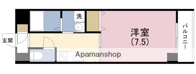 リバーアップ此花(1K/1階)の間取り写真