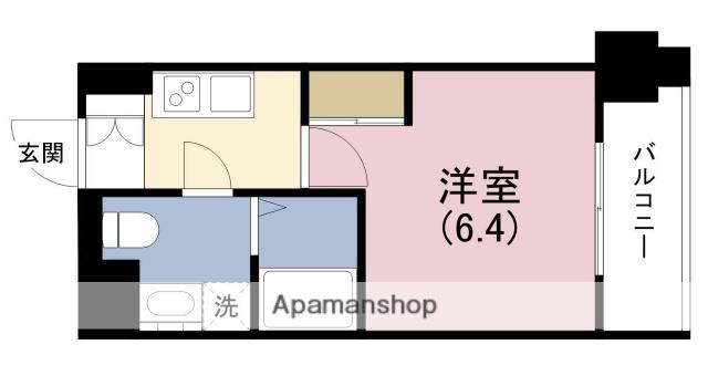 レジュールアッシュ塚本(1K/9階)の間取り写真