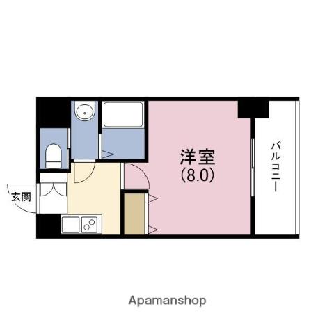 フェアリーコート歌島橋(1K/3階)の間取り写真