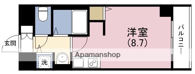 レジデンス 福島2(ワンルーム/2階)の間取り写真