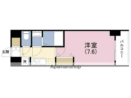 サムティ福島PORTA(1K/8階)の間取り写真