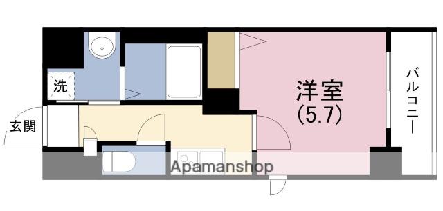 グレイスレジデンス大阪ウエスト(1K/3階)の間取り写真