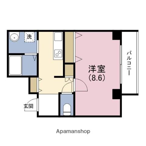 リブリー野田(1K/5階)の間取り写真