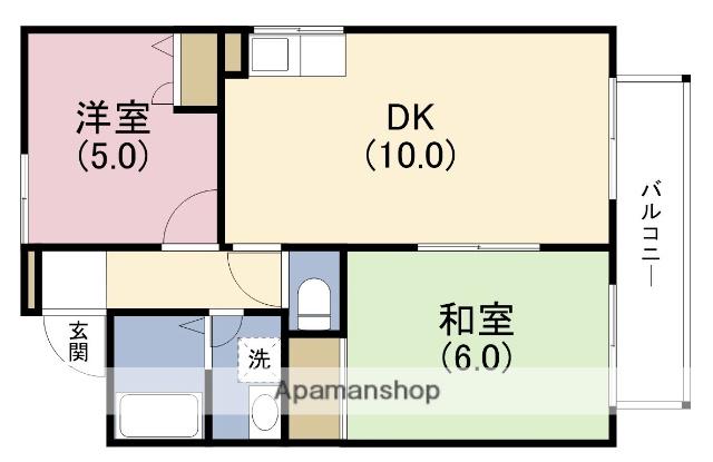 シェモア御幣島(2LDK/2階)の間取り写真