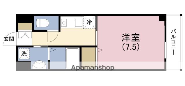 IL MALE(1K/3階)の間取り写真