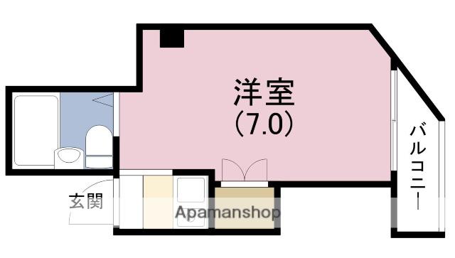 松崎マンション 塚本ビル(ワンルーム/5階)の間取り写真