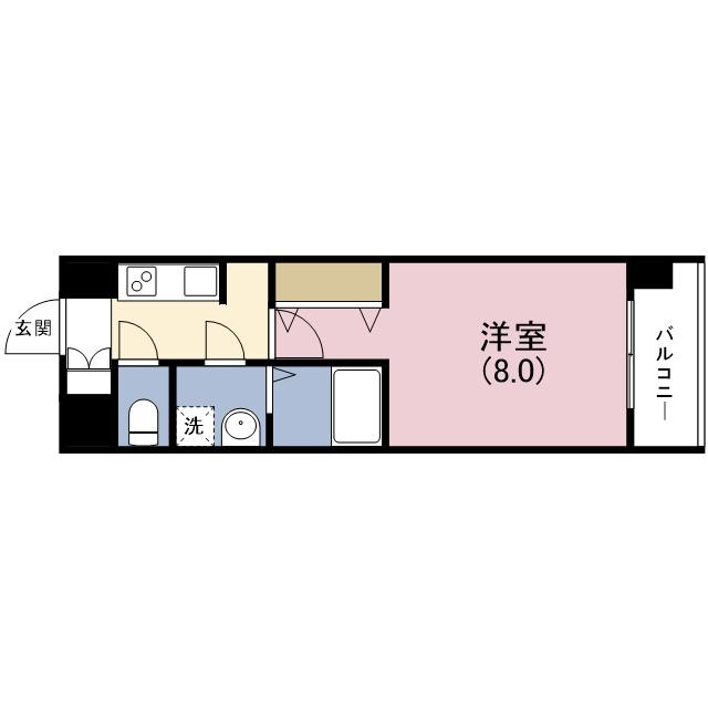 サムティ福島ノース(1K/10階)の間取り写真