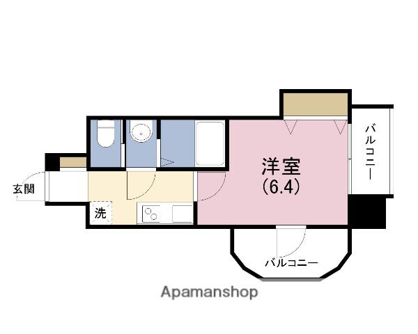 サムティ大阪CITY ウエスト(1K/8階)の間取り写真