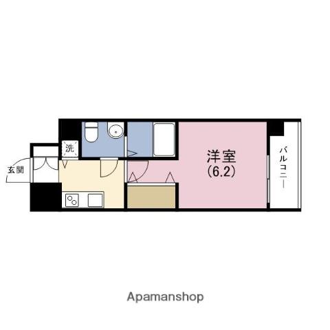 エスリード大阪シティグランツ(1K/6階)の間取り写真