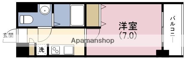 ラクラス福島野田(1K/14階)の間取り写真