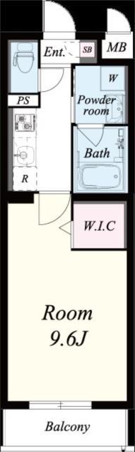 ルーチェ(1K/2階)の間取り写真