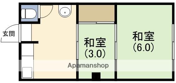 高橋マンション(2DK/3階)の間取り写真
