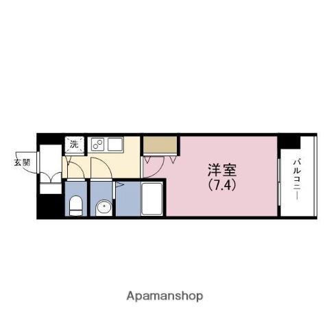 アドバンス西梅田Ⅴグランデ(1K/10階)の間取り写真