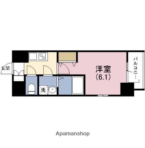 エスリード福島レジデンス(1K/4階)の間取り写真