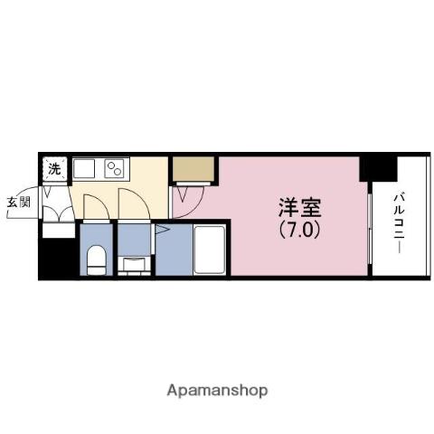 セレニテ福島カルム(1K/3階)の間取り写真