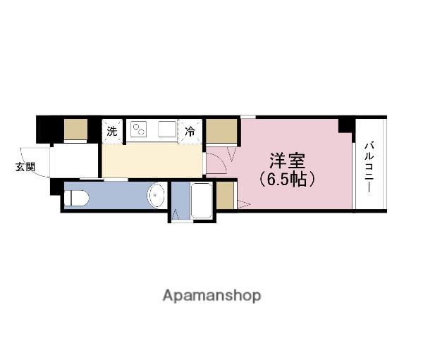 シティサイドステージ福島(1K/4階)の間取り写真