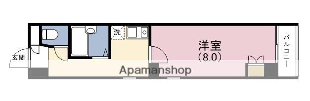 プレステル福島(1K/10階)の間取り写真