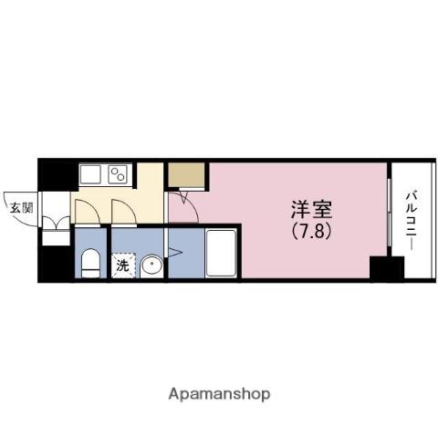 サムティ姫島LIBERLE(1K/9階)の間取り写真