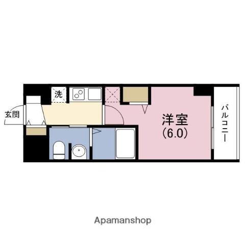インザグレイス塚本ソレイユ(1K/3階)の間取り写真