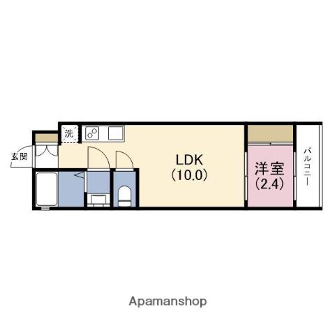 EASE.T4(1LDK/2階)の間取り写真