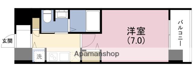 大阪ウエストレジデンス(1K/3階)の間取り写真