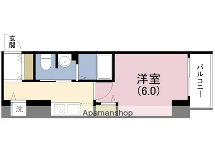セオリー大阪フルール(1K/9階)の間取り写真