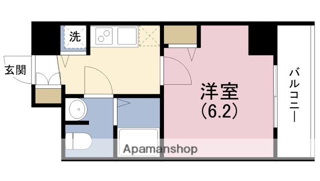 セオリー大阪フルール(1K/9階)の間取り写真