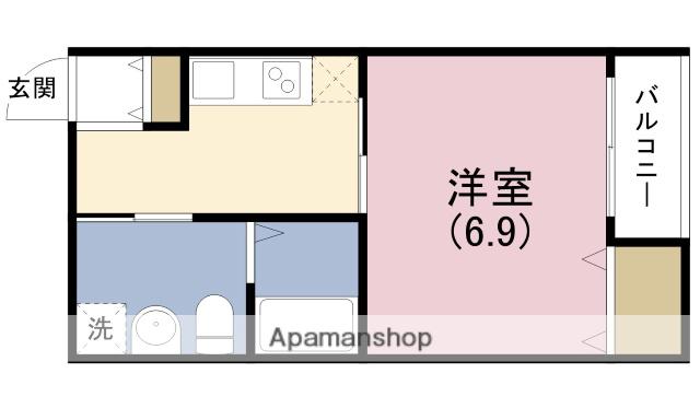 JOYFUL・HOUSE此花(1K/1階)の間取り写真