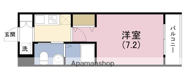 WINS COURT UTAJIMA(1K/2階)の間取り写真