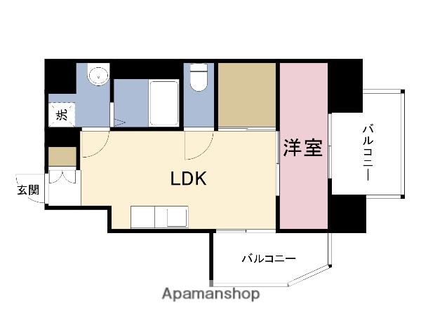 LAULEA姫島(1LDK/2階)の間取り写真