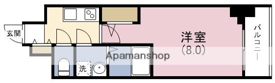 アルグラッド梅田ウエスト(1K/2階)の間取り写真